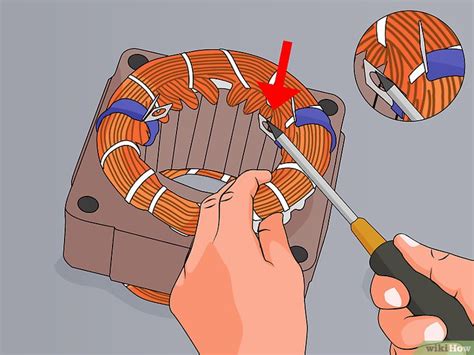 Illustration des étapes pour rembobiner le fil sur une bobine vide