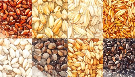 Illustration de diverses graines et semences