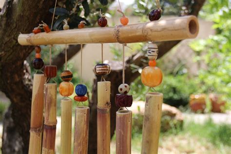 Carillon de jardin en bambou