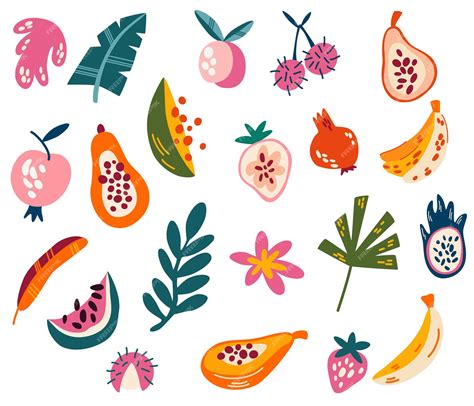 Assortiment de fruits exotiques : mangues, papayes, litchis, ramboutans