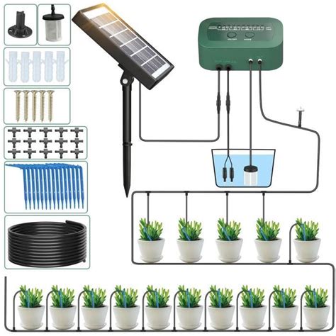 Schéma d'un système d'irrigation automatique pour serre