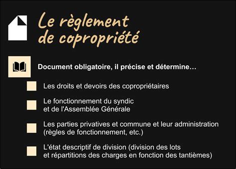 Panneau d'affichage des règles de copropriété