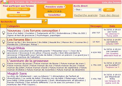 Captures d'écran d'un forum de discussion technique