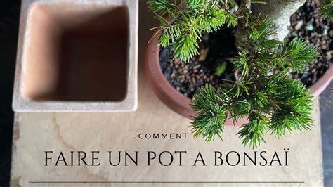 Exemple de pot à bonsaï avec un mauvais drainage