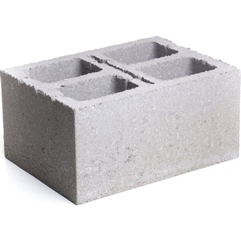 Blocs de béton creux empilés formant une bordure végétalisée