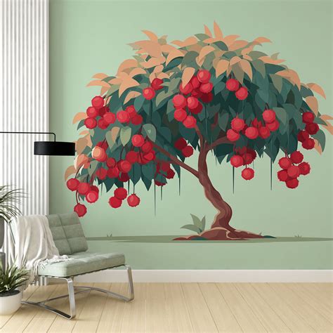 arbre fruitier chargé de fruits