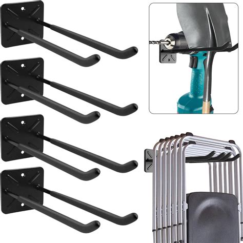 Crochets muraux pour outils de jardin
