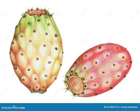 Illustration d'un Opuntia ficus-indica montrant ses segments caractéristiques en forme de raquettes
