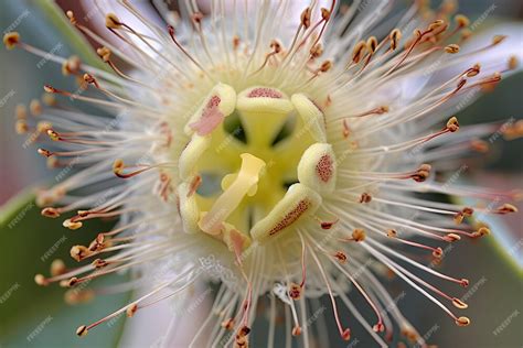 Gros plan sur une fleur d'Opuntia montrant ses pétales et sa structure complexe
