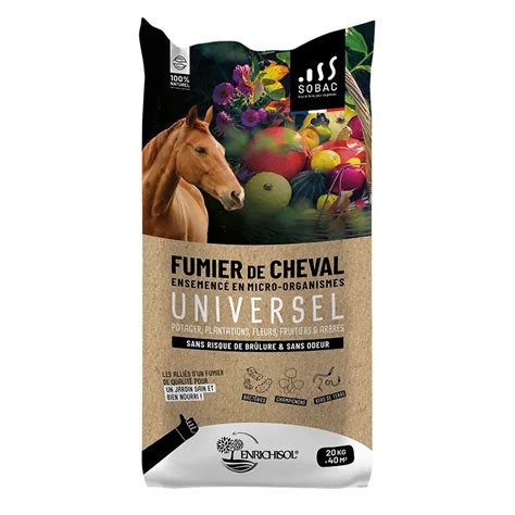 Image composite des emballages de fumier de cheval des marques Verve, GoodHome et Vilmorin disponibles chez Castorama