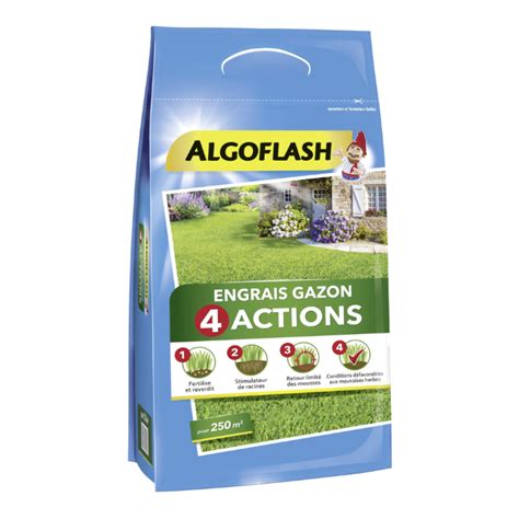 Sac d'engrais Algoflash 4 actions pour gazon