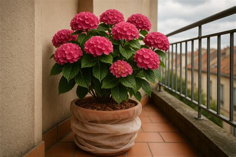 hortensia en bonne santé sans fleurs