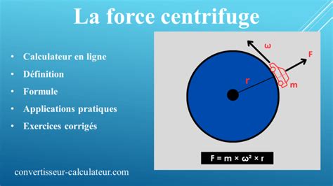 Diagramme illustrant la force centrifuge appliquée sur le fil de coupe