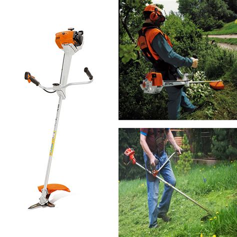 Vue d'ensemble d'une débroussailleuse Stihl FS 410 en milieu forestier