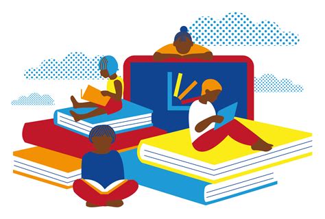 Illustration de diverses ressources éducatives et professionnelles (livres, ordinateur, podcast)
