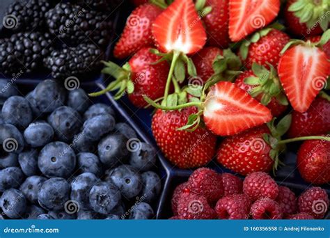 Gros plan sur des fraises 'Charlotte' mûres