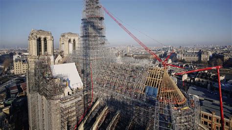Évolution du chantier de Notre-Dame