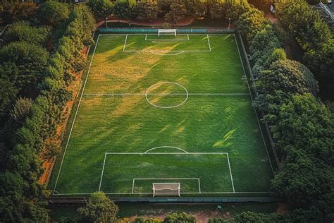 Schéma illustrant les différentes couches d'un terrain de football (drainage, substrat, gazon)