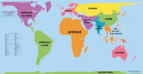 Carte du monde montrant les principales régions de culture de l'hibiscus