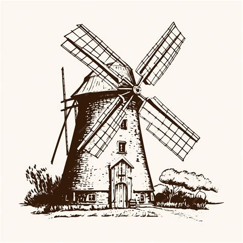 Illustration d'un ancien moulin