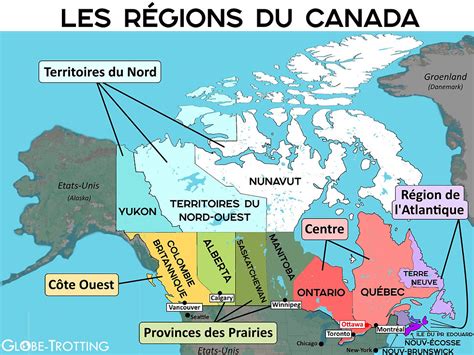 Carte du Canada indiquant les régions avec des programmes de compostage actifs