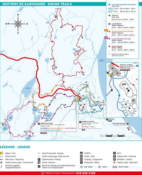 Carte des sentiers de randonnée autour de Plestin-les-Grèves