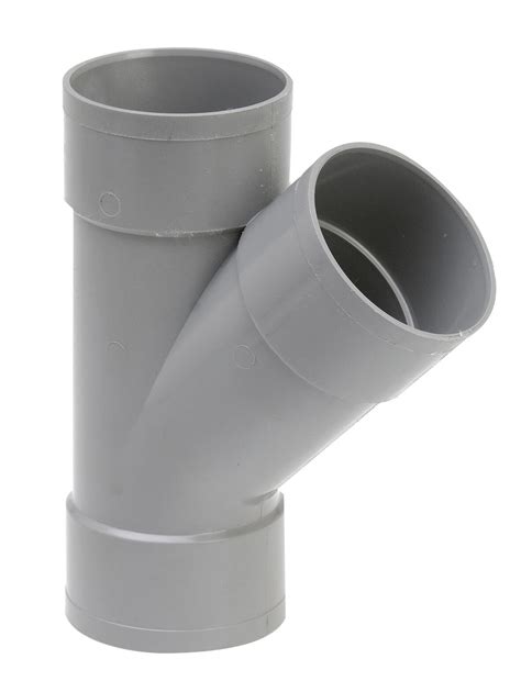 Vue éclatée d'un raccord en Té PVC