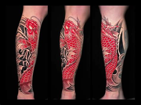 tatouage japonais moderne couleurs vives