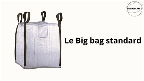 Illustration d'un Big Bag standard sur une palette avec ses quatre sangles de levage