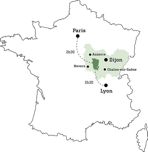 Carte du Morvan illustrant la répartition géographique des variétés fruitières anciennes