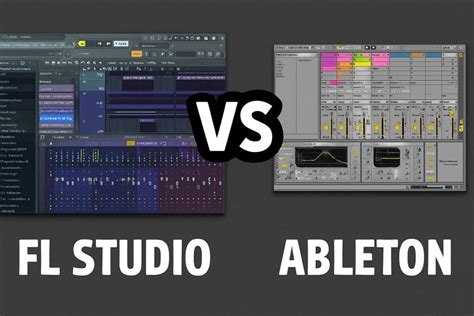 Comparaison visuelle des interfaces d'Ableton Live et de FL Studio