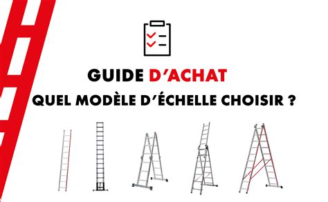 Infographie comparant les différents types d'échelles de jardin et leurs usages spécifiques