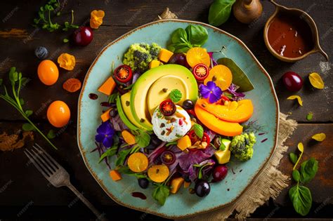 Assiette de viande garnie de légumes tournés en forme de bouquets