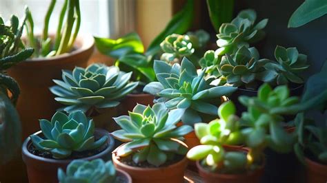 Diverses plantes grasses d'intérieur avec des signes d'infestation