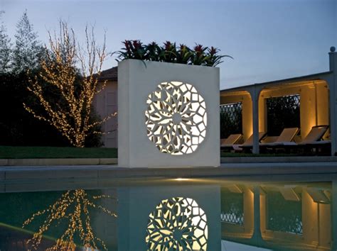 Jardinières design avec éclairage intégré