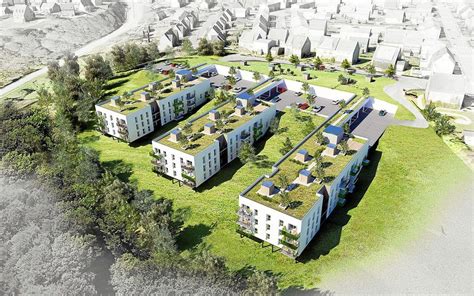 Vue aérienne de la résidence 