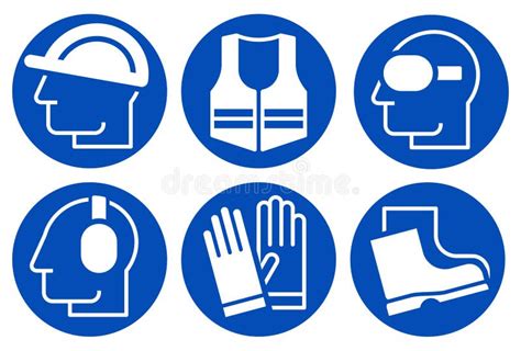 Icônes représentant des gants, des lunettes de protection et un panneau d'interdiction pour les animaux