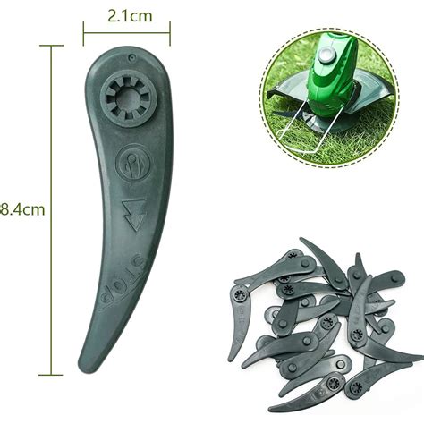 Gros plan sur les lames Durablade d'un coupe-bordure Bosch