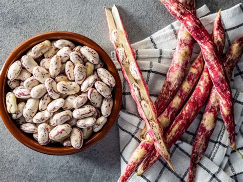 Grains de haricot Borlotti
