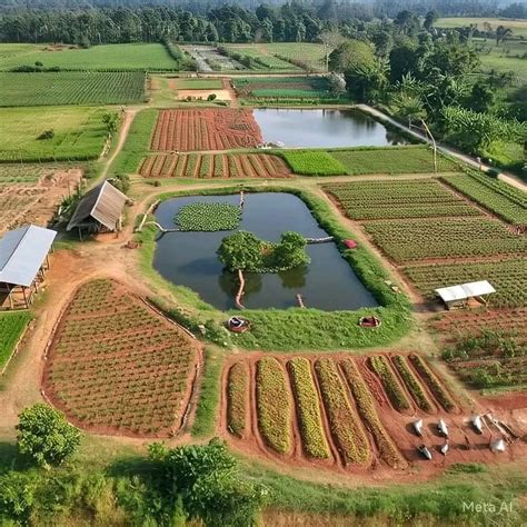 Vue panoramique des 155 hectares de l'exploitation agricole au Cellier