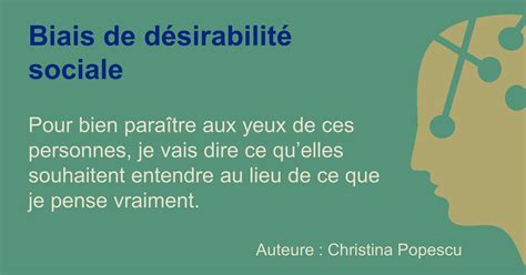Infographie expliquant le biais de désirabilité sociale