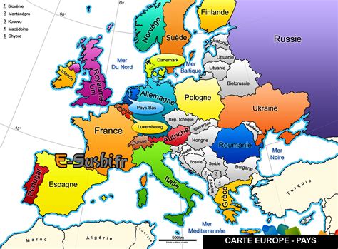 Carte de l'Europe montrant les pays participants à des études agroécologiques