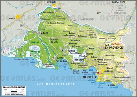 Carte des Bouches-du-Rhône avec localisation des centres de formation agricole