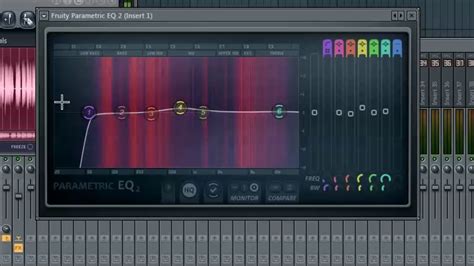 Interface du plugin Parametric EQ 2 dans FL Studio réglé pour un coupe-bas