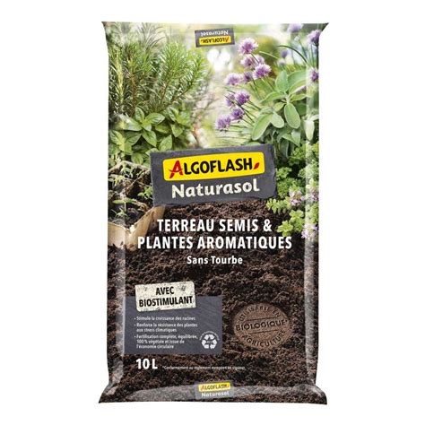 Diversité des terreaux Algoflash pour plantes spécifiques