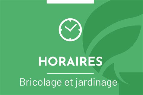 Schéma explicatif des horaires autorisés pour le jardinage en zone urbaine