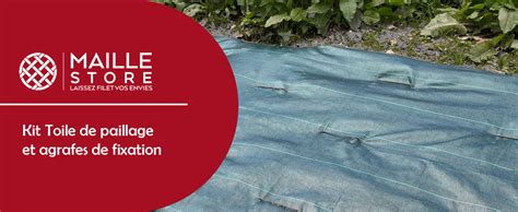 Exemple de kit toile de paillage avec agrafes