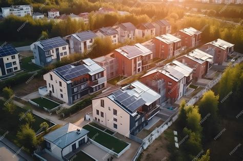 Vue aérienne schématique d'une zone résidentielle mixte avec axes routiers et espaces verts