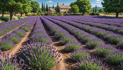 Schéma de la plantation de la lavande