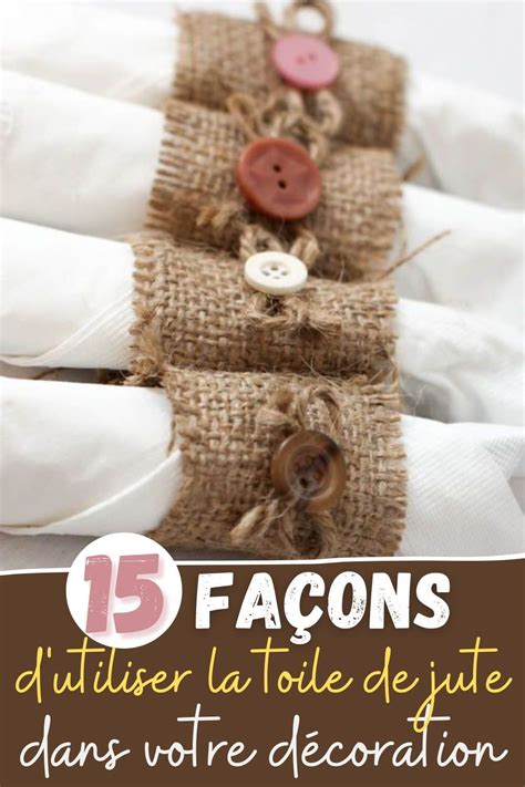 décoration de mariage avec de la toile de jute